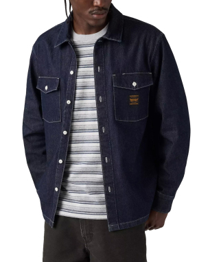 ΑΝΔΡΙΚΟ DENIM ΠΟΥΚΑΜΙΣΟ WORKER | Μπλε Σκούρο XL