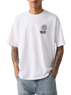 ΑΝΔΡΙΚΟ WORKWEAR GRAPHIC T-SHIRT | Λευκό XL