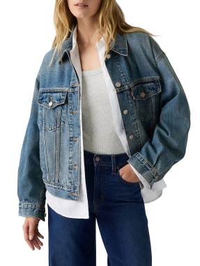 ΓΥΝΑΙΚΕΙΟ TRUCKER JACKET 90s | Μπλε S