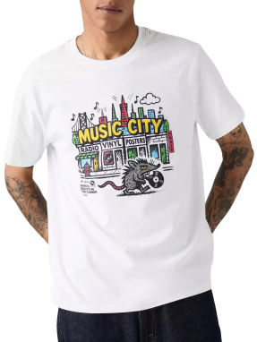 ΑΝΔΡΙΚΟ GRAPHIC T-SHIRT | Λευκό S