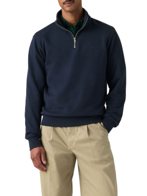 ΑΝΔΡΙΚΟ HALF-ZIP ΦΟΥΤΕΡ ORIGINAL HOUSEMARK | Μπλε Σκούρο XL