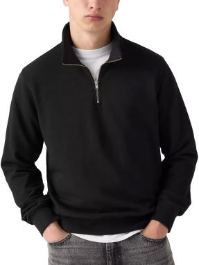 ΑΝΔΡΙΚΟ HALF-ZIP ΦΟΥΤΕΡ ORIGINAL HOUSEMARK | Μαύρο M