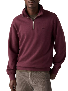 ΑΝΔΡΙΚΟ HALF-ZIP ΦΟΥΤΕΡ ORIGINAL HOUSEMARK | Μπορντό S