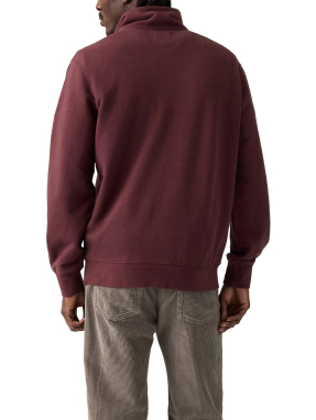 ΑΝΔΡΙΚΟ HALF-ZIP ΦΟΥΤΕΡ ORIGINAL HOUSEMARK | Μπορντό S