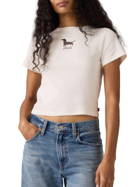 ΓΥΝΑΙΚΕΙΟ T-SHIRT | Εκρού S