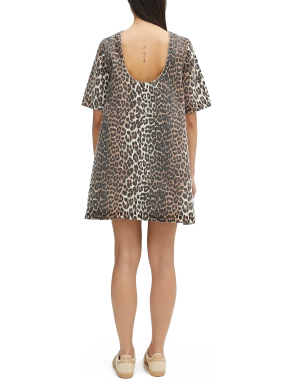 MINI DENIM ΦΟΡΕΜΑ | Animal Print  EU 38