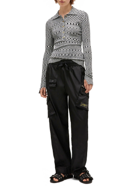 ΓΥΝΑΙΚΕΙΑ ΜΑΚΡΥΜΑΝΙΚΗ ΜΠΛΟΥΖΑ | Μαύρο XS