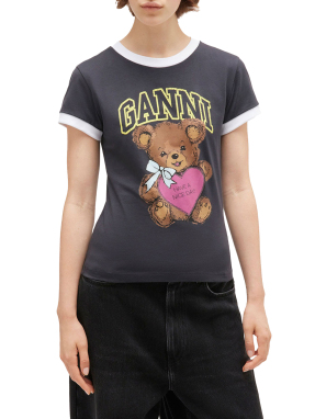 ΓΥΝΑΙΚΕΙΑ ΚΟΝΤΟΜΑΝΙΚΗ ΜΠΛΟΥΖΑ BEAR | Γκρι Σκούρο XS