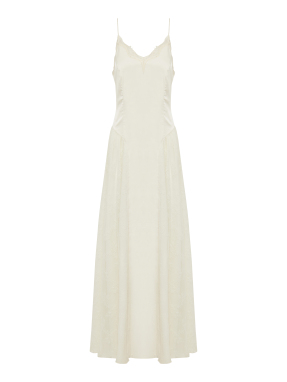 ΜΑΞΙ ΣΑΤΕΝ ΦΟΡΕΜΑ | Εκρού EU 38