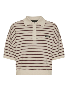 ΓΥΝΑΙΚΕΙΑ ΜΠΛΟΥΖΑ SLINKY KNIT POLO | Μπεζ XS