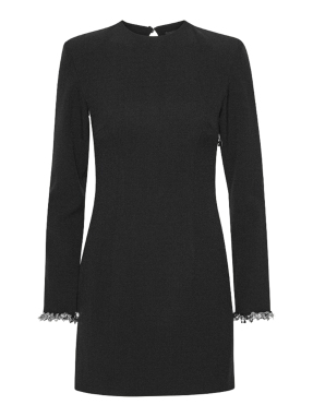 ΜΙΝΙ ΜΑΚΡΥΜΑΝΙΚΟ ΦΟΡΕΜΑ | Μαύρο EU 36