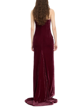 ΜΑΞΙ VELVET ΦΟΡΕΜΑ | Μπορντό 2734 EU 38