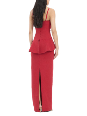 ΜΑΞΙ STRAPLESS ΦΟΡΕΜΑ | Κόκκινο 2240 EU 40