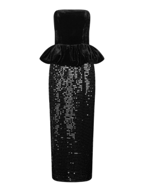 ΜΑΞΙ STRAPLESS ΦΟΡΕΜΑ | Μαύρο 100 EU 34