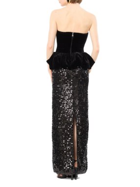 ΜΑΞΙ STRAPLESS ΦΟΡΕΜΑ | Μαύρο 100 EU 34