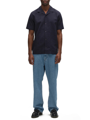 ΑΝΔΡΙΚΟ ΚΟΝΤΟΜΑΝΙΚΟ ΠΟΥΚΑΜΙΣΟ | Μπλε Σκούρο XL