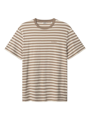 ΑΝΔΡΙΚΟ T-SHIRT DUNE LOGO STRIPES | Μπεζ Σκούρο XXL