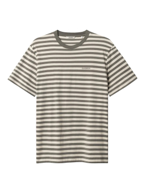 ΑΝΔΡΙΚΟ T-SHIRT DUNE LOGO STRIPES | Γκρι Σκούρο S