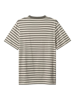 ΑΝΔΡΙΚΟ T-SHIRT DUNE LOGO STRIPES | Γκρι Σκούρο XXL