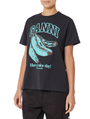 ΓΥΝΑΙΚΕΙΟ T-SHIRT BANANA | Μαύρο M