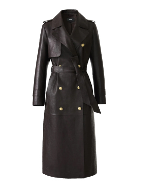 ΓΥΝΑΙΚΕΙΟ ΔΕΡΜΑΤΙΝΟ ΠΑΛΤΟ | Μαύρο S