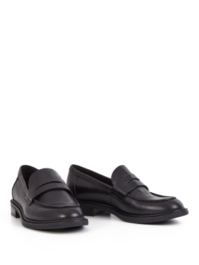 ΓΥΝΑΙΚΕΙΑ ΔΕΡΜΑΤΙΝΑ LOAFERS AMINA | Μαύρο 39