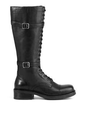 ΓΥΝΑΙΚΕΙΕΣ ΔΕΡΜΑΤΙΝΕΣ ΜΠΟΤΕΣ KARLIE | Μαύρο 38