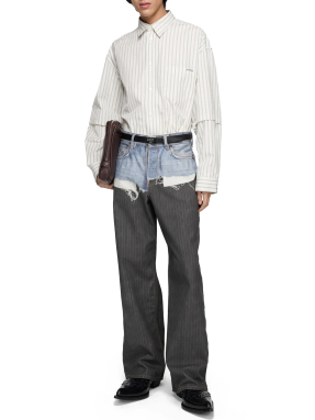 ΑΝΔΡΙΚΟ DENIM ΠΑΝΤΕΛΟΝΙ | Γκρι Σκούρο S