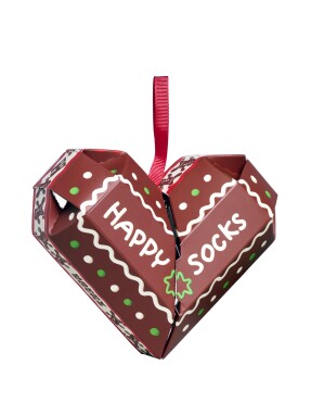 ΧΡΙΣΤΟΥΓΕΝΝΙΑΤΙΚΕΣ ΚΑΛΤΣΕΣ GINGERBREAD HEART GIFT SET 2ΤΜΧ | Πολύχρωμο 36/40