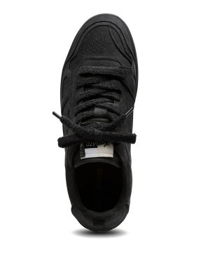 ΑΝΔΡΙΚΑ ΔΕΡΜΑΤΙΝΑ SNEAKERS DICE PATCHWORK | Μαύρο 46