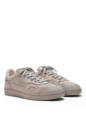 ΑΝΔΡΙΚΑ ΔΕΡΜΑΤΙΝΑ SNEAKERS DICE PATCHWORK | Γκρι Ανοιχτό 46