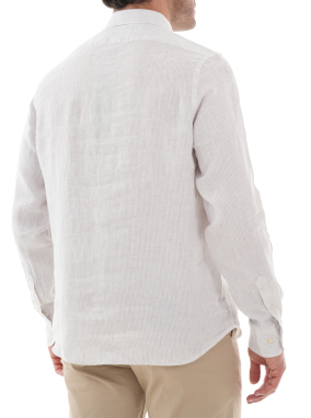 ΑΝΔΡΙΚΟ ΛΙΝΟ ΠΟΥΚΑΜΙΣΟ | Λευκό M