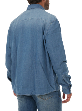 ΑΝΔΡΙΚΟ DENIM ΠΟΥΚΑΜΙΣΟ | Μπλε D7002 L