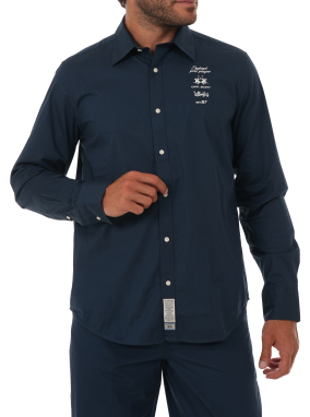 ΑΝΔΡΙΚΟ ΠΟΥΚΑΜΙΣΟ | Μπλε Σκούρο 07017 L