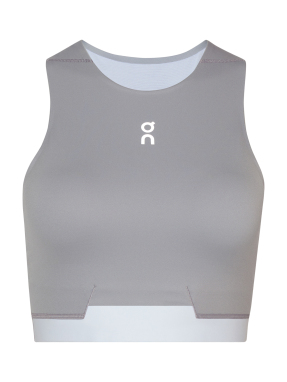 ΓΥΝΑΙΚΕΙΟ CROP TOP 2-IN-1 | Γκρι S