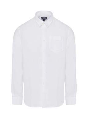 ΑΝΔΡΙΚΗ ΛΙΝΟ ΠΟΥΚΑΜΙΣΟ | Λευκό M