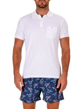 ΑΝΔΡΙΚΗ POLO ΜΠΛΟΥΖΑ RIPLEY | Λευκό XXL