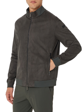 ΑΝΔΡΙΚΟ SUEDE JACKET | Πράσινο Σκούρο IT 56