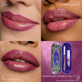 BRIDGERTON ROYAL TREASURES 2-PIECE LIP KIT 2 | 2 Amethyst Amour, Talk Of The Ton