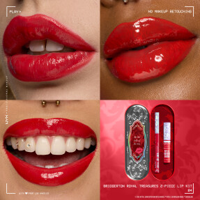 BRIDGERTON ROYAL TREASURES 2-PIECE LIP KIT 4 | 4 Rogue Romance, Flirt Alert