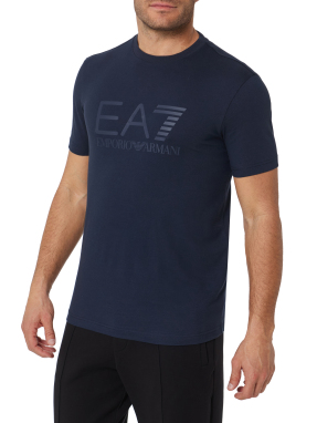 ΑΝΔΡΙΚΟ T-SHIRT ΜΕ ΛΟΓΟΤΥΠΟ | Μπλε Σκούρο XXL