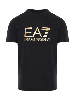 ΑΝΔΡΙΚΟ T-SHIRT ΜΕ ΛΟΓΟΤΥΠΟ | Μαύρο-Χρυσό M