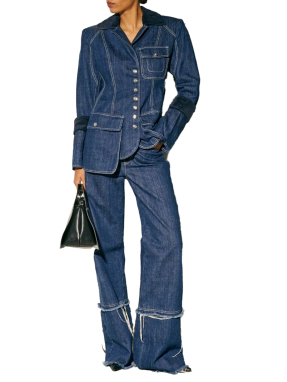 ΓΥΝΑΙΚΕΙΟ DENIM ΣΑΚΑΚΙ | Μπλε Σκούρο IT 48