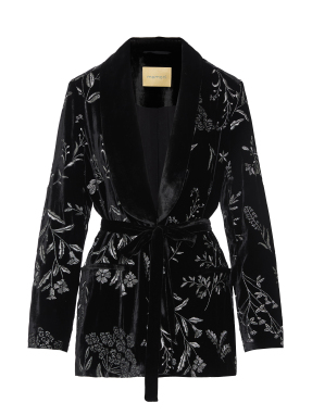 ΓΥΝΑΙΚΕΙΟ VELVET JACKET DAHLIA | Μαύρο IT 44