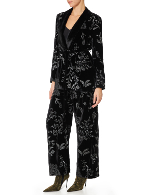 ΓΥΝΑΙΚΕΙΟ VELVET JACKET DAHLIA | Μαύρο IT 44