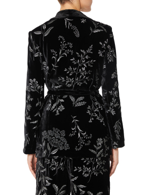 ΓΥΝΑΙΚΕΙΟ VELVET JACKET DAHLIA | Μαύρο IT 44