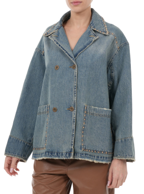 ΓΥΝΑΙΚΕΙΟ DENIM JACKET CACTUS | Μπλε Ανοιχτό IT 42