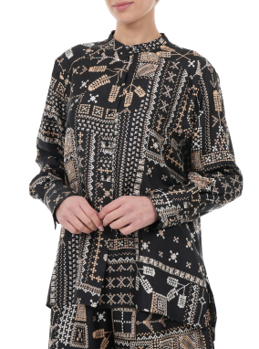 ΓΥΝΑΙΚΕΙΟ ΠΟΥΚΑΜΙΣΟ MESILLA | Μαύρο-Μπεζ IT 42