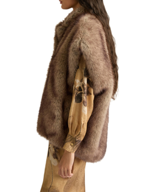 ΓΥΝΑΙΚΕΙΟ ΓΟΥΝΙΝΟ ΑΜΑΝΙΚΟ ΠΑΛΤΟ TALULAH | Καφέ 0684 IT 40