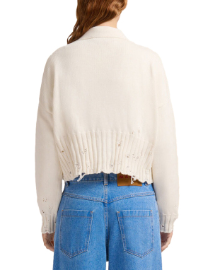 ΓΥΝΑΙΚΕΙΑ CROPPED ΖΑΚΕΤΑ | Λευκό IT 42